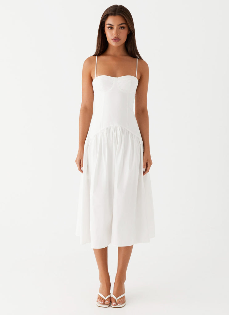 Peppermayo Peppermayo Exclusive - Yvette Corset Midi Dress - White