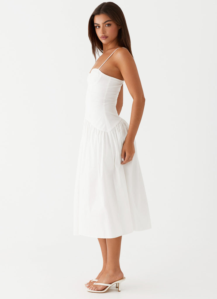 Peppermayo Peppermayo Exclusive - Yvette Corset Midi Dress - White