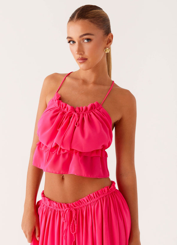 peppermayo Peppermayo Exclusive - Zaya Backless Top - Fuchsia