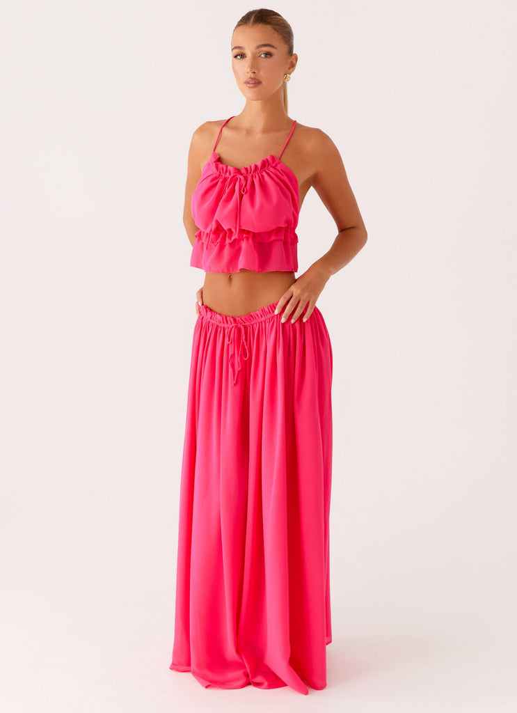 Peppermayo Peppermayo Exclusive - Zaya Maxi Skirt - Fuchsia