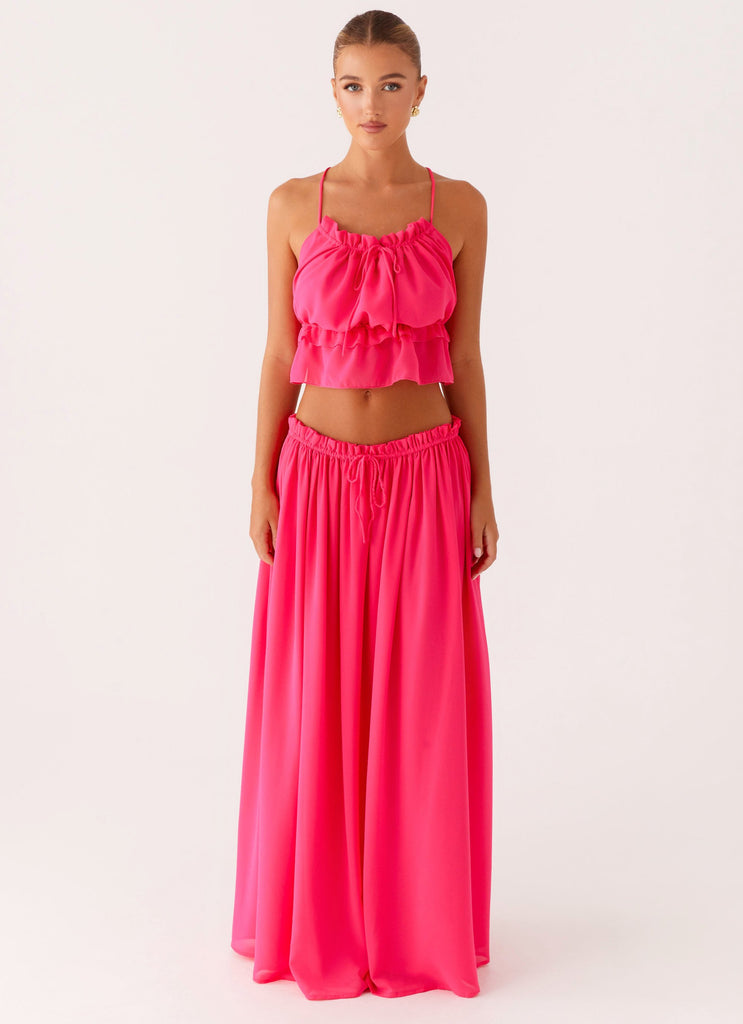 Peppermayo Peppermayo Exclusive - Zaya Maxi Skirt - Fuchsia