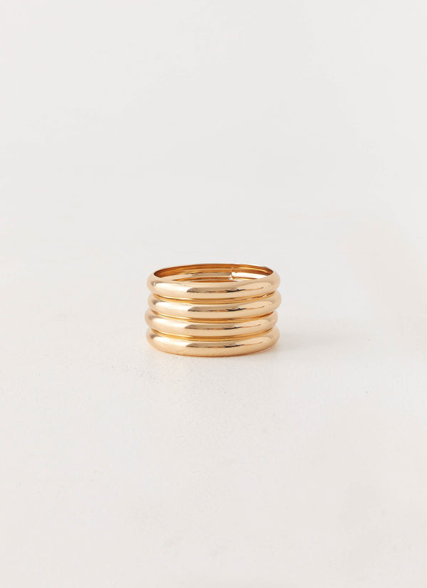peppermayo Peppermayo Exclusive - Zayden Bangles - Gold