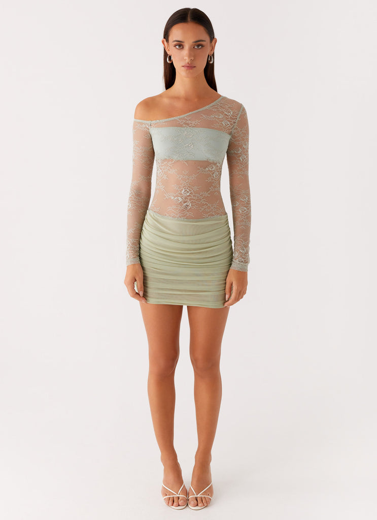Peppermayo Peppermayo Exclusive - Zenni Mini Dress - Sage