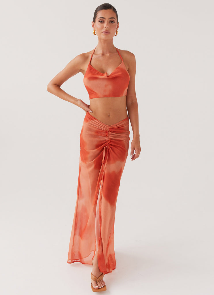 Peppermayo Peppermayo Exclusive - Zenta Cowl Neck Top - Copper
