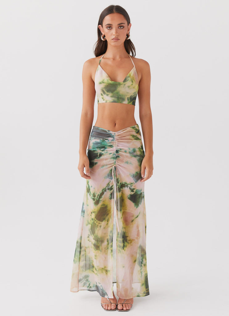 Peppermayo Peppermayo Exclusive - Zenta Cowl Neck Top - Rainforest