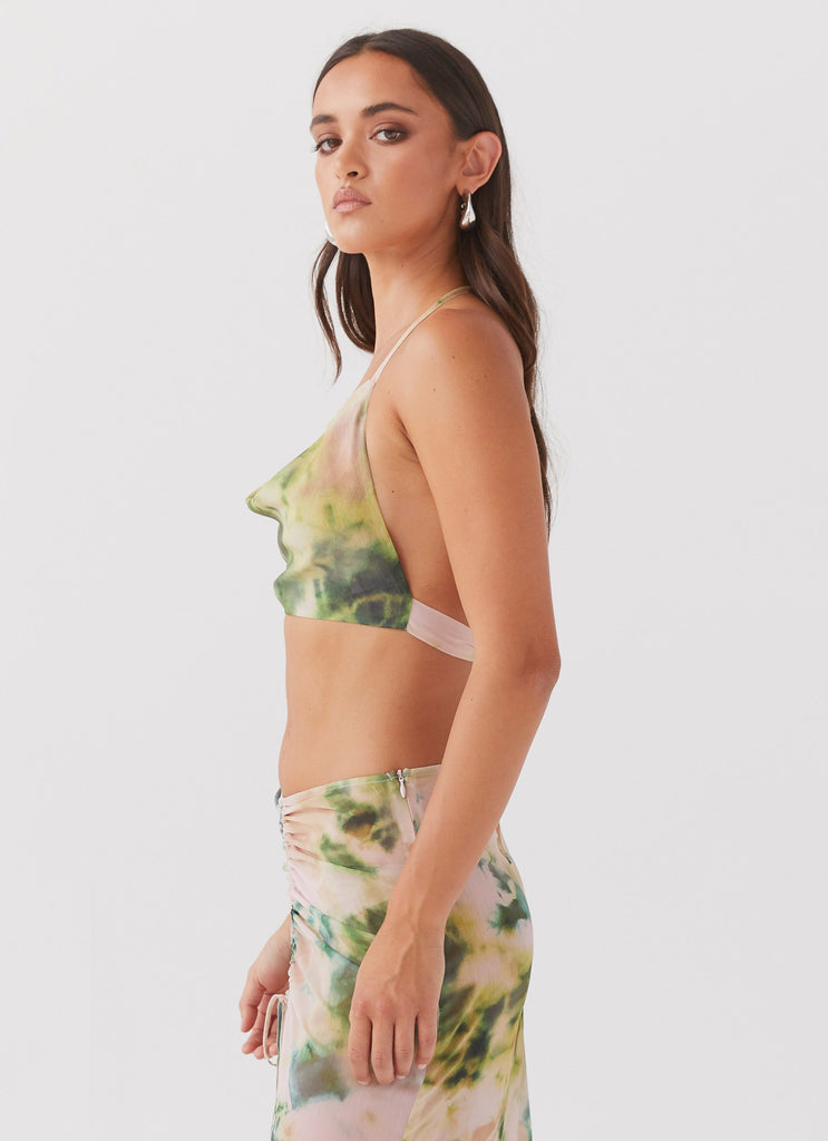 Peppermayo Peppermayo Exclusive - Zenta Cowl Neck Top - Rainforest