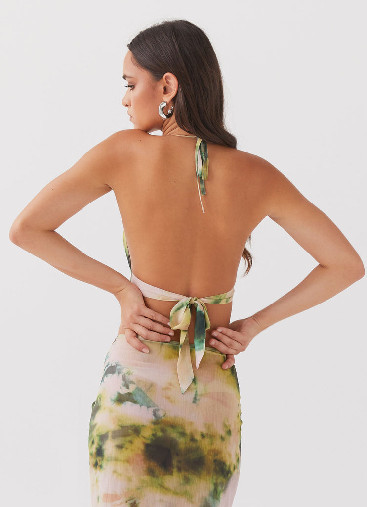 Peppermayo Peppermayo Exclusive - Zenta Cowl Neck Top - Rainforest