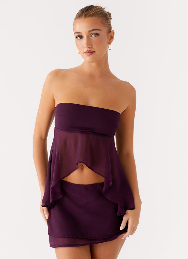 peppermayo Peppermayo Exclusive - Caleb Top - Plum