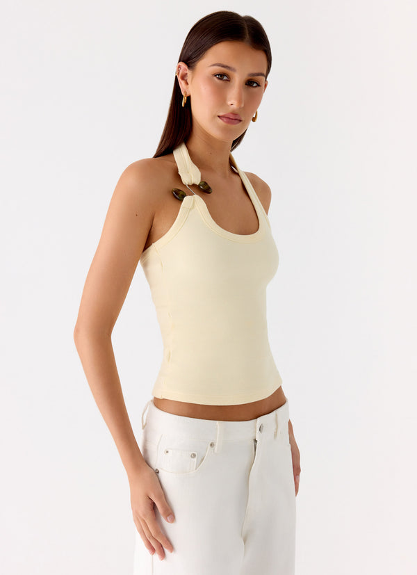 peppermayo Peppermayo Exclusive - Cladena Top - Butter