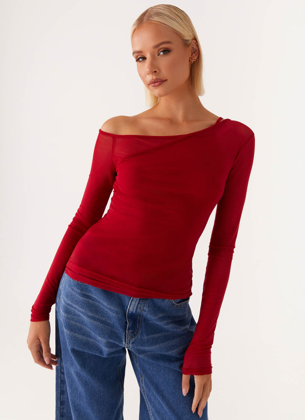 peppermayo Peppermayo Exclusive - Elodie Top - Red