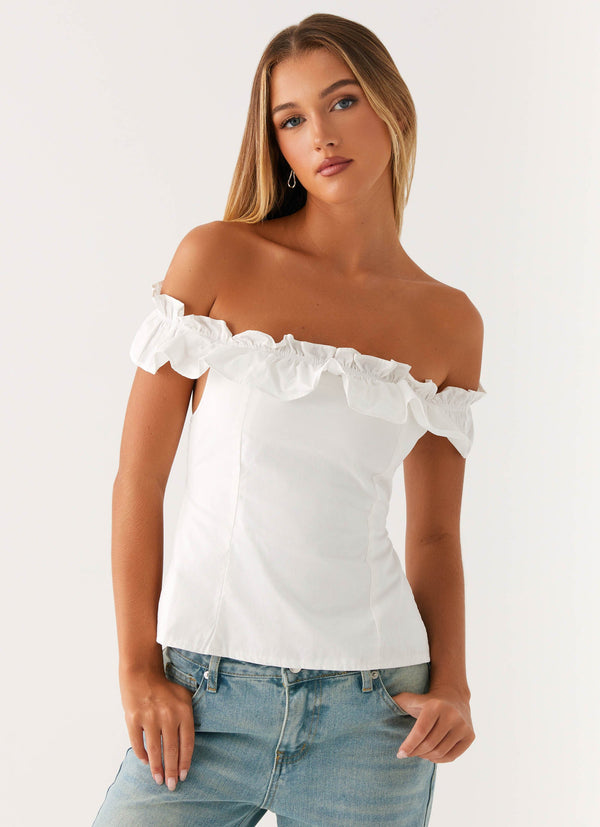 peppermayo Peppermayo Exclusive - Gwyneth Top - White