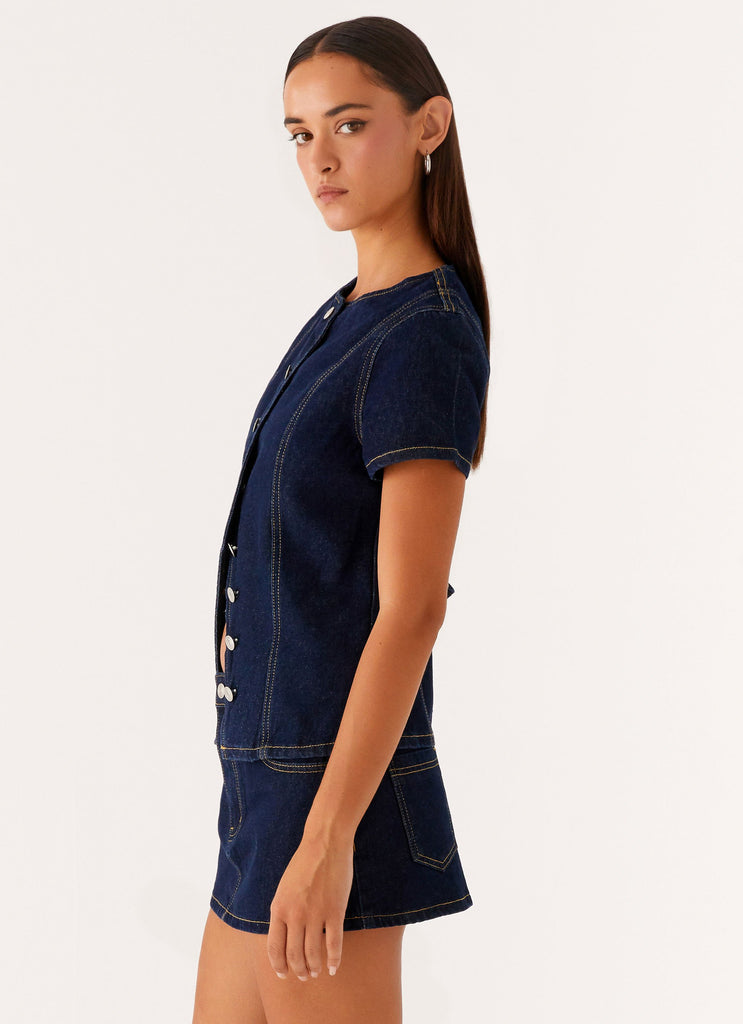 Peppermayo Peppermayo Exclusive - Jagger Top - Indigo