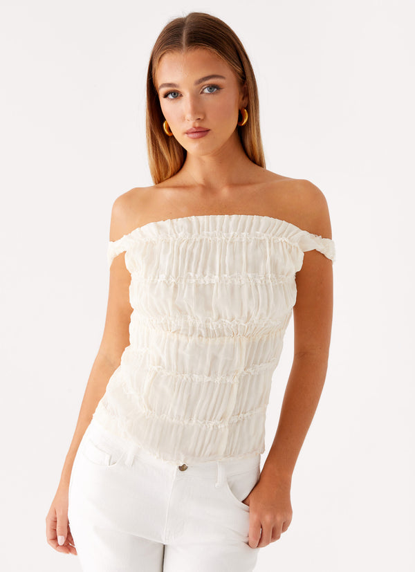 peppermayo Peppermayo Exclusive - Nebula Top - Ivory