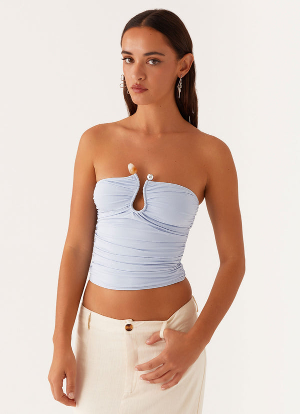 peppermayo Peppermayo Exclusive - Rudy Tube Top - Blue