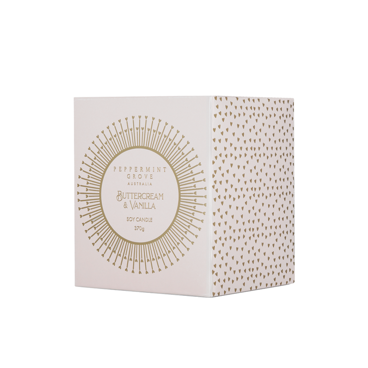 Peppermint Grove Buttercream & Vanilla Soy Candle 370g