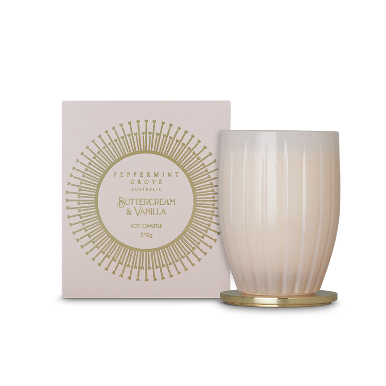 peppermint grove Buttercream & Vanilla Soy Candle 370g