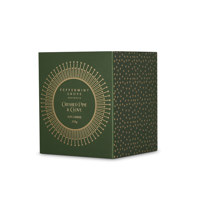Peppermint Grove Crushed Pine & Clove Soy Candle 370g