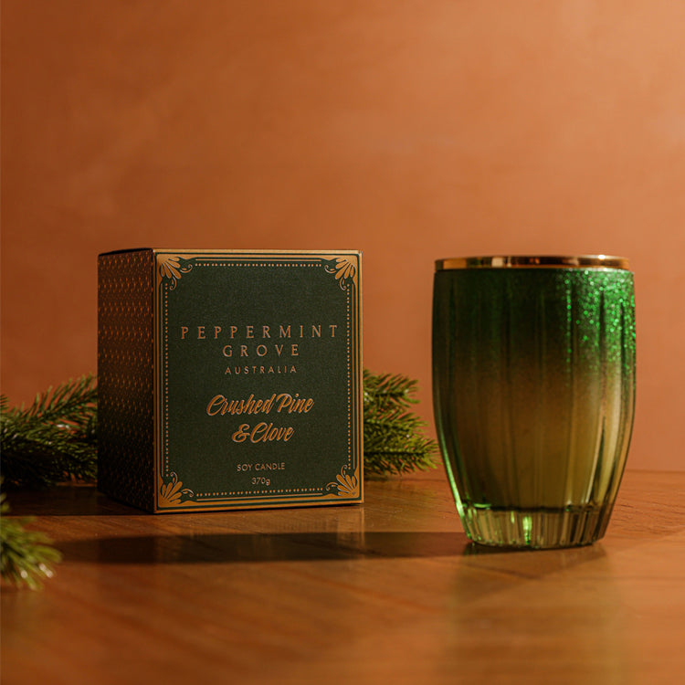 Peppermint Grove Crushed Pine & Clove Soy Candle 370g