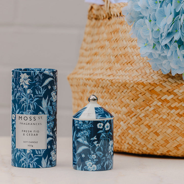 Peppermint Grove Fresh Fig & Cedar Ceramic Candle 100g