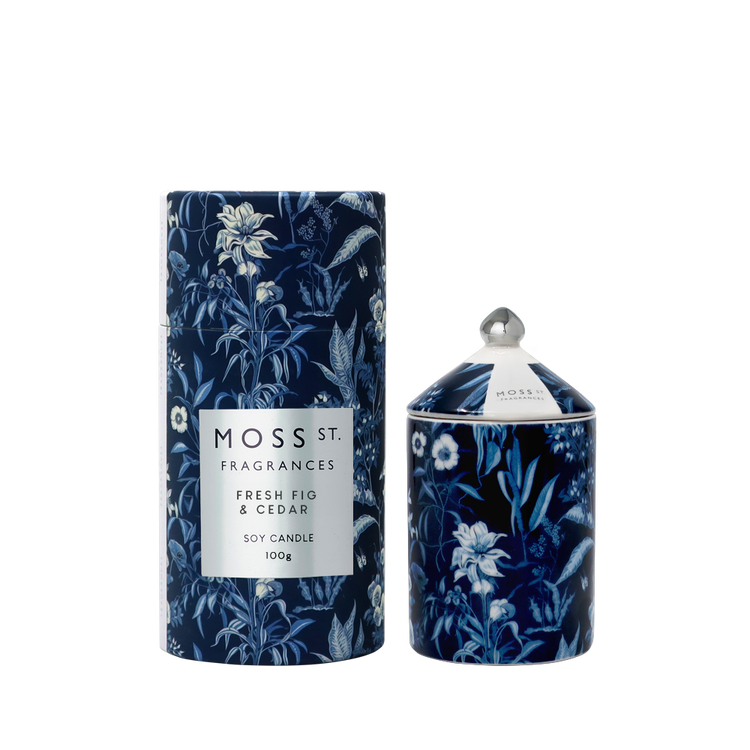 peppermint grove Fresh Fig & Cedar Ceramic Candle 100g