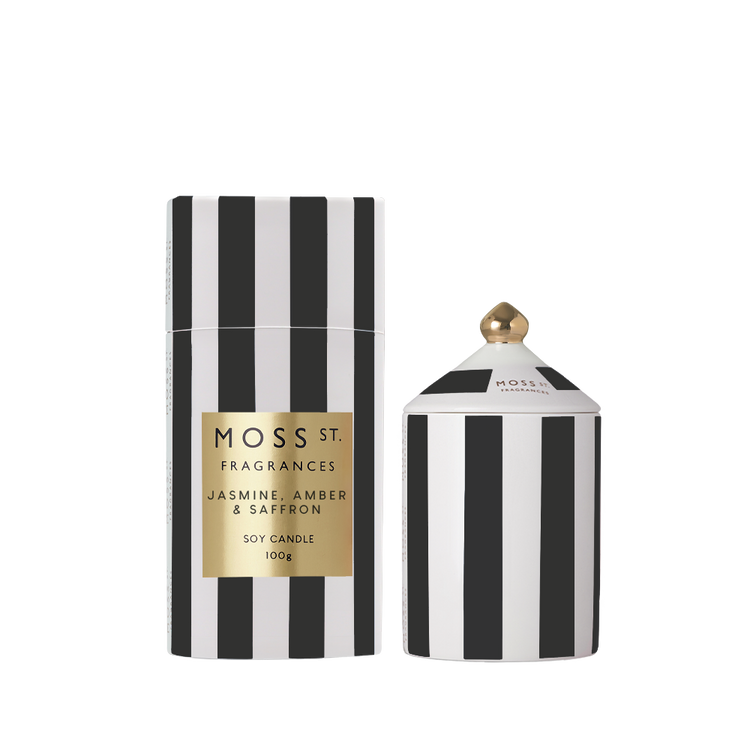 peppermint grove Jasmine Amber & Saffron Ceramic Candle 100g