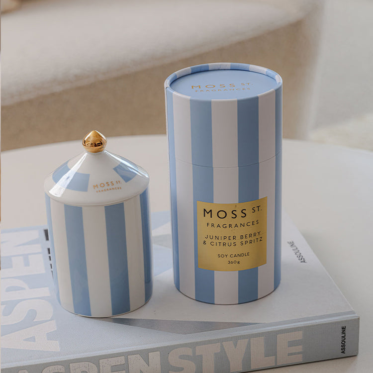 Peppermint Grove Juniper Berry & Citrus Spritz Ceramic Candle 360g