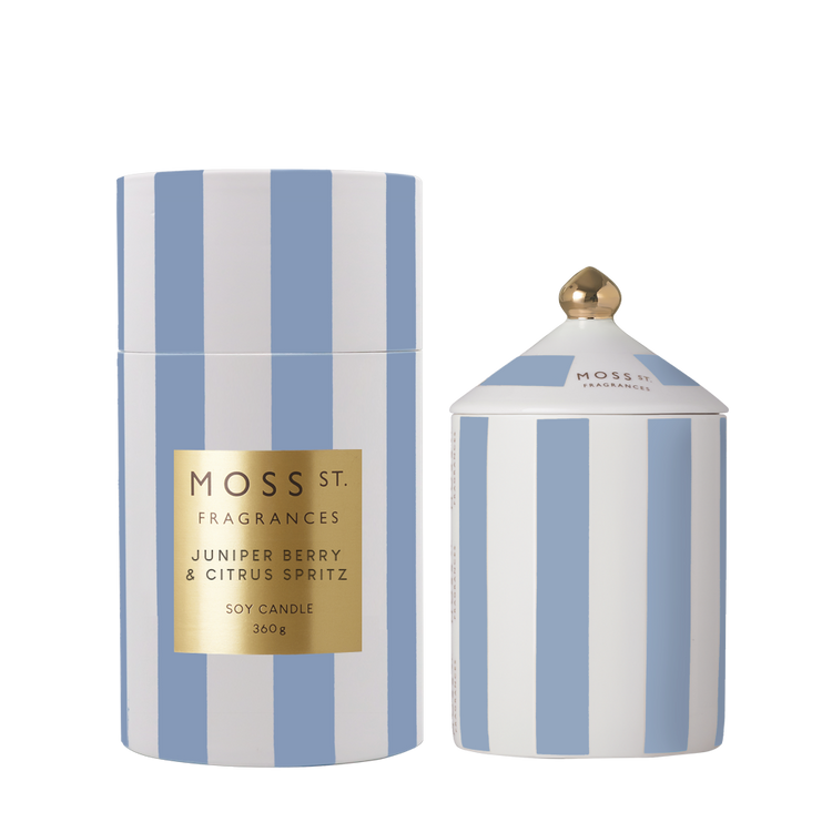 peppermint grove Juniper Berry & Citrus Spritz Ceramic Candle 360g