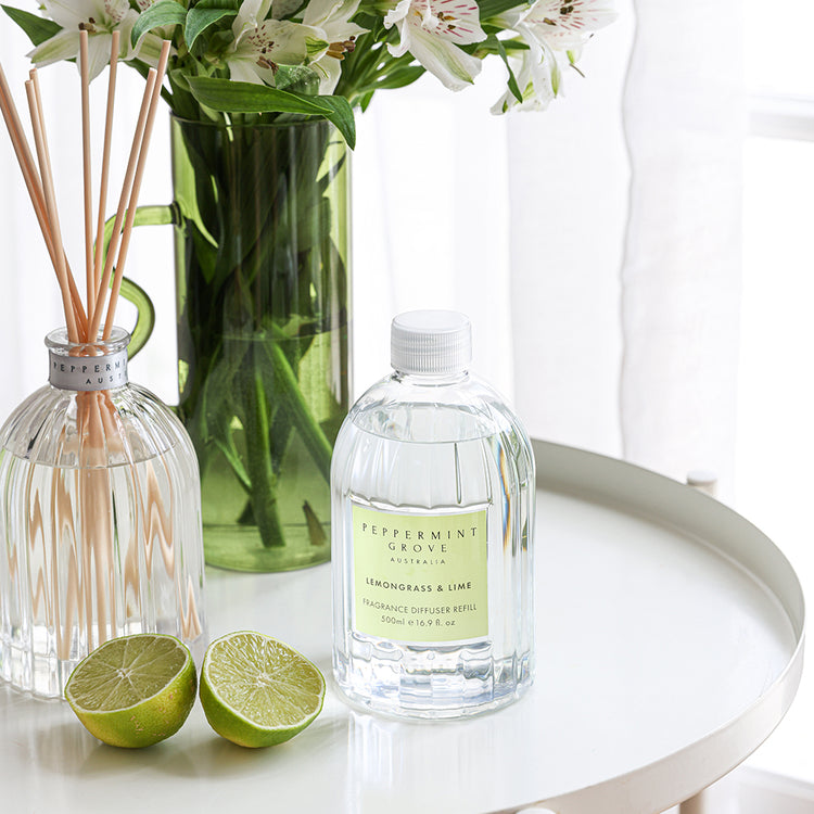 Peppermint Grove Lemongrass & Lime Diffuser Refill 500ml