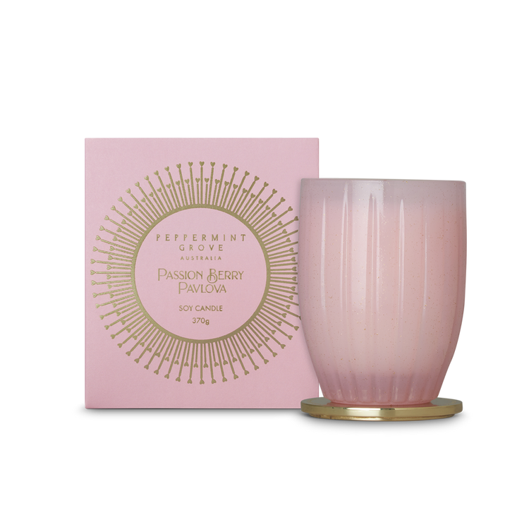 peppermint grove Passion Berry Pavlova Soy Candle 370g