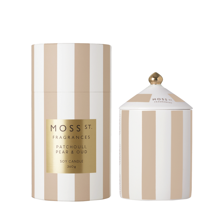 peppermint grove Patchouli Pear & Oud Ceramic Candle 360g