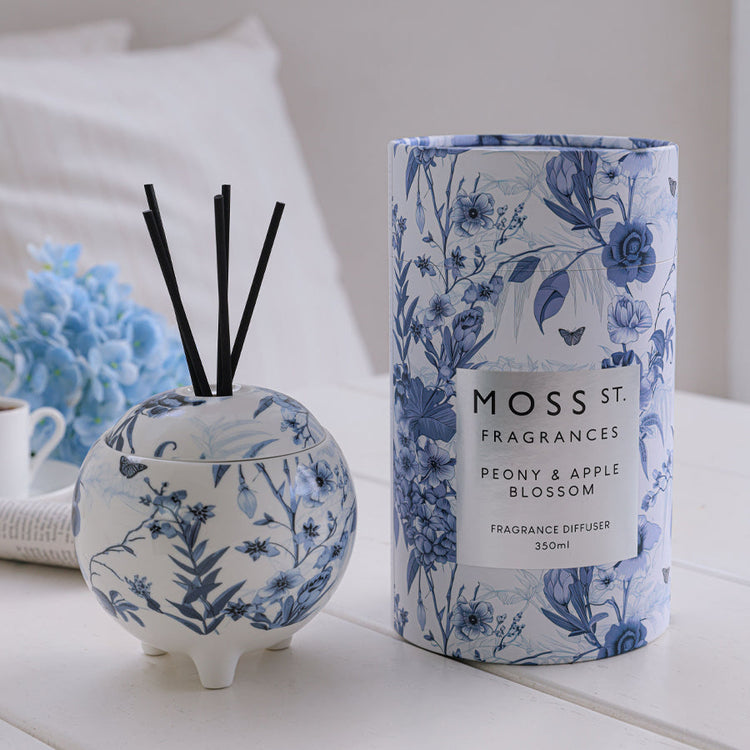 Peppermint Grove Peony & Apple Blossom Ceramic Diffuser 350ml