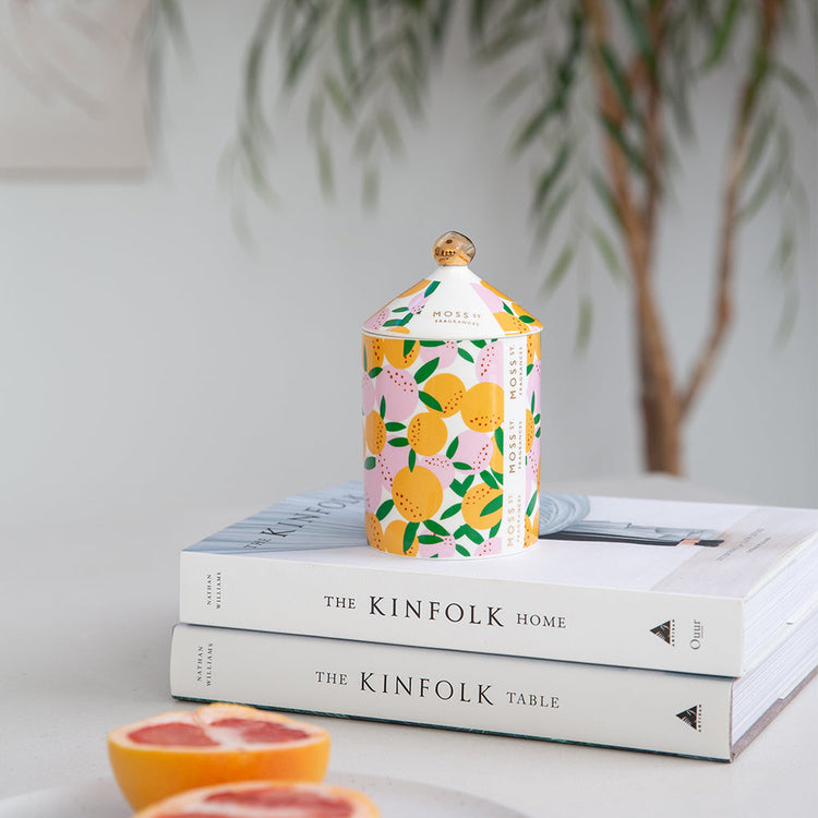 peppermint grove Blood Orange Ceramic Candle 100g