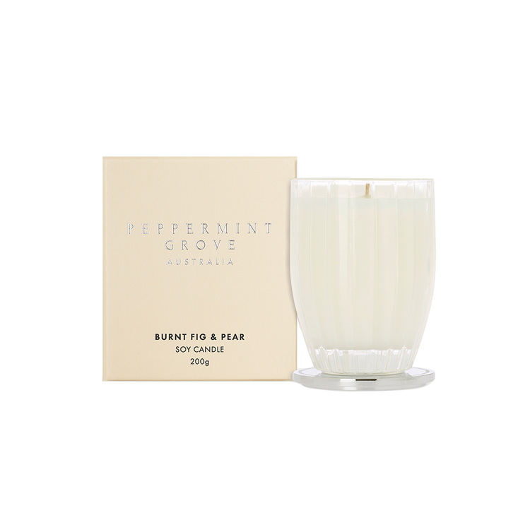 peppermint grove Burnt Fig & Pear Soy Candle 370g