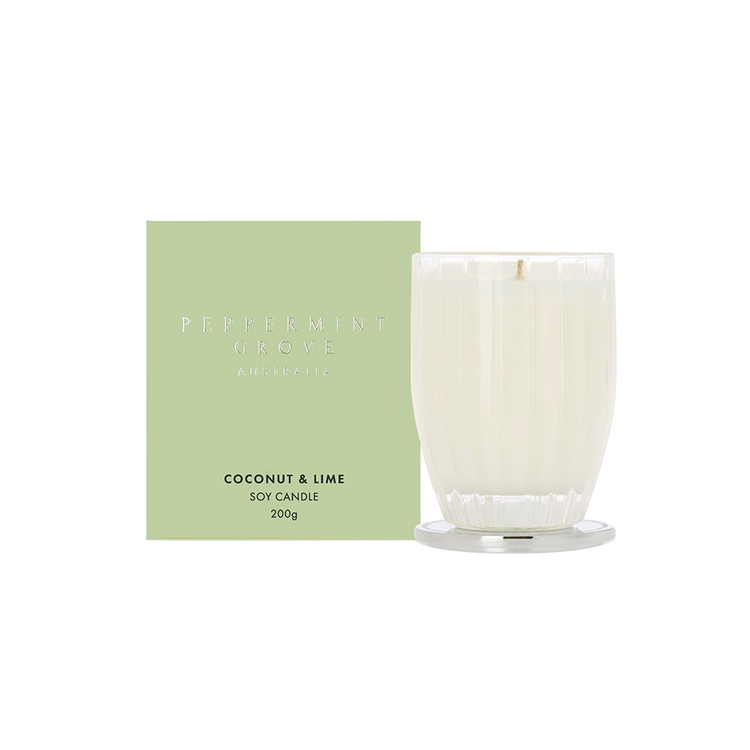 peppermint grove Coconut & Lime Soy Candle 200g