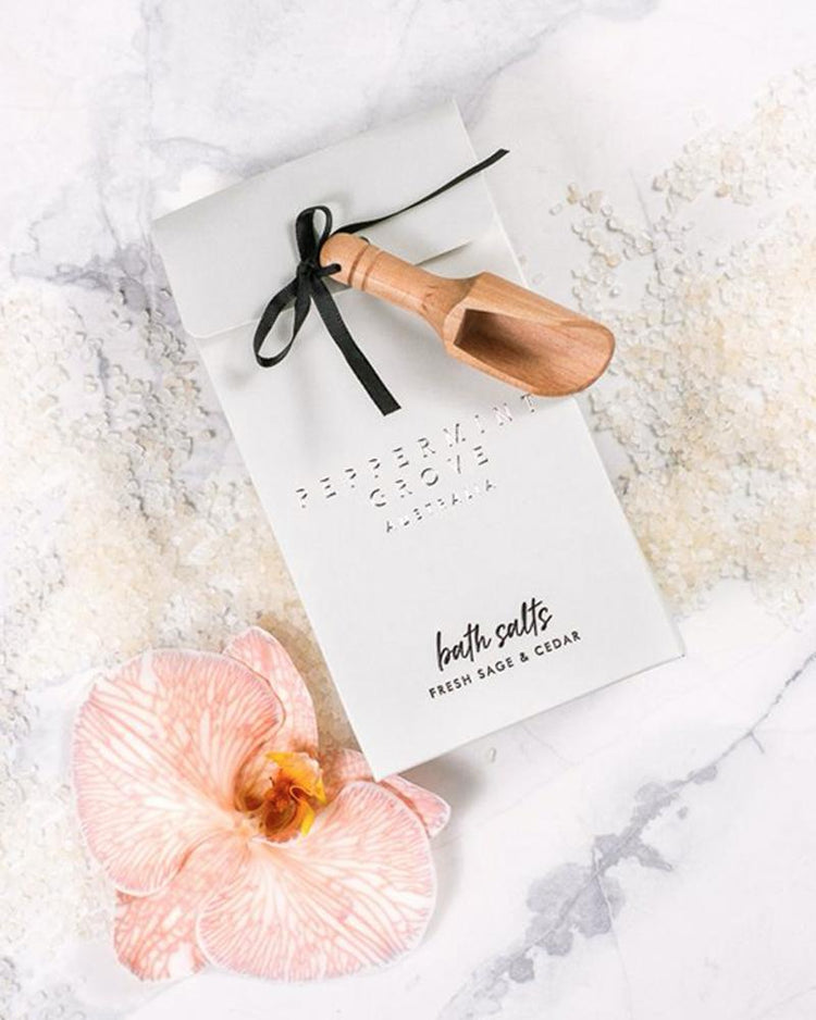 peppermint grove Fresh Sage & Cedar Bath Salts 200g