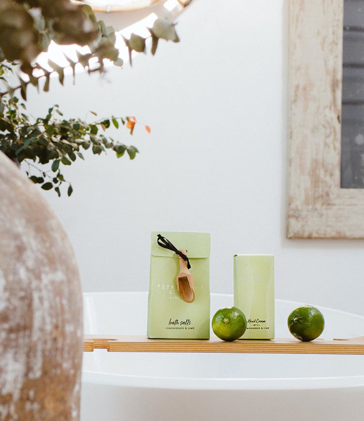 peppermint grove Lemongrass & Lime Bath Salts 200g