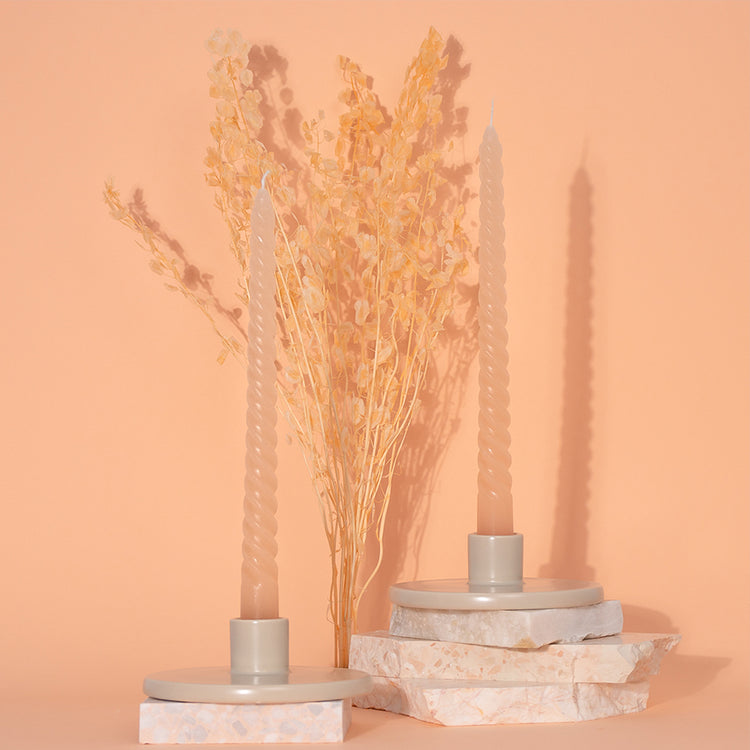 Peppermint Grove Vanilla Caramel Spiral Candle Set