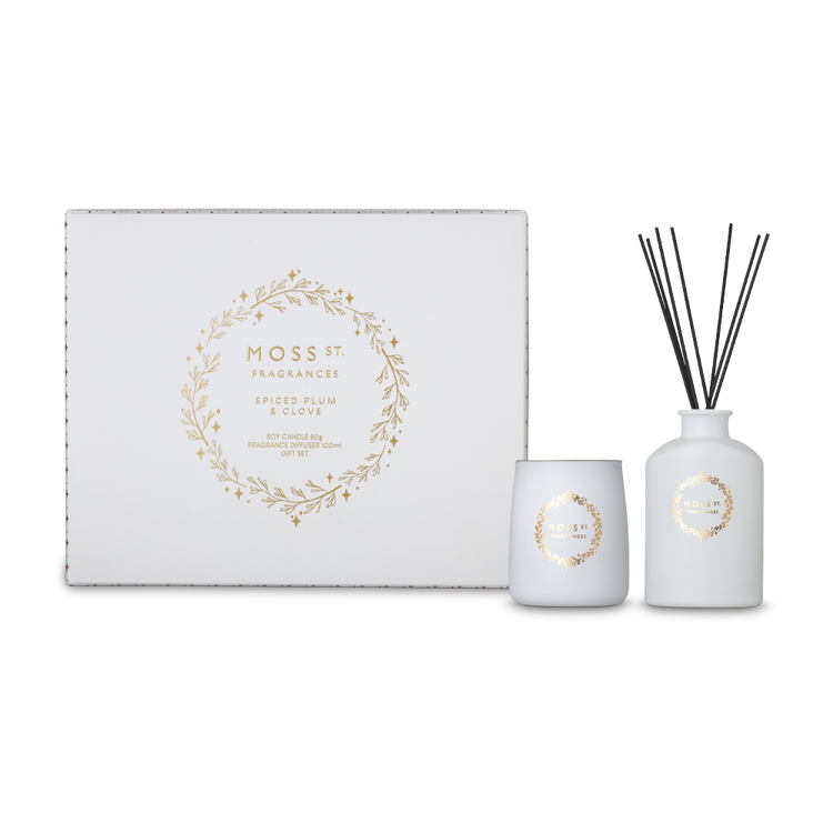 peppermint grove Spiced Plum & Clove Mini Candle & Diffuser Gift Set