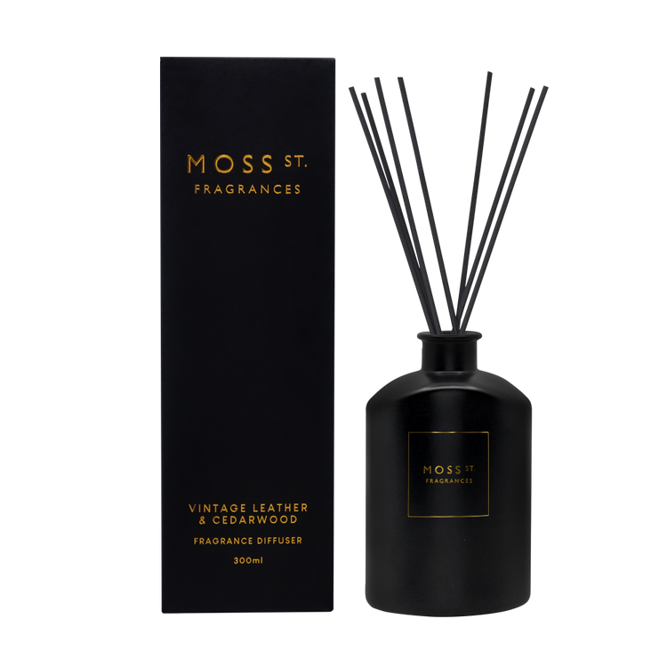 peppermint grove Vintage Leather & Cedarwood Fragrance Diffuser 300ml