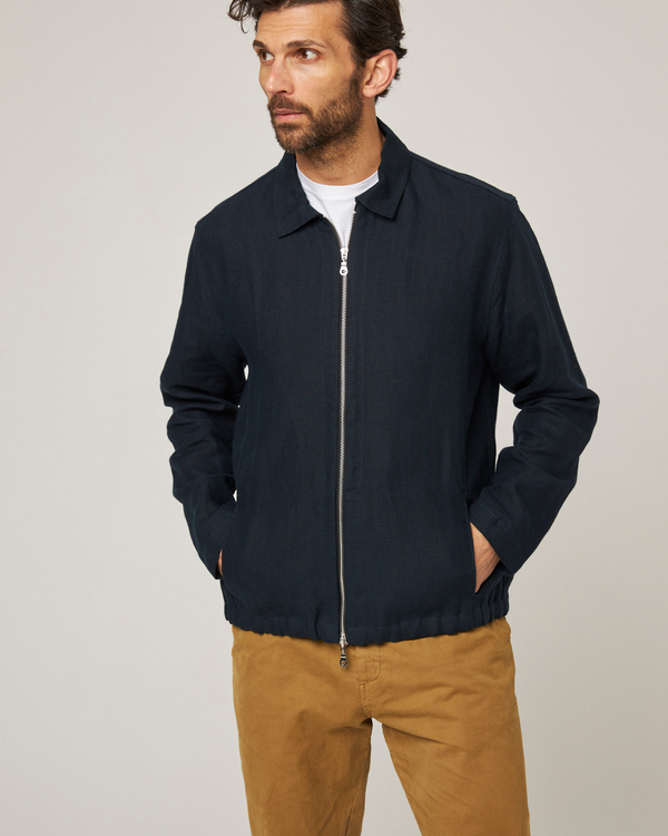 Peregrine Heybrook Linen Bomber Jacket
