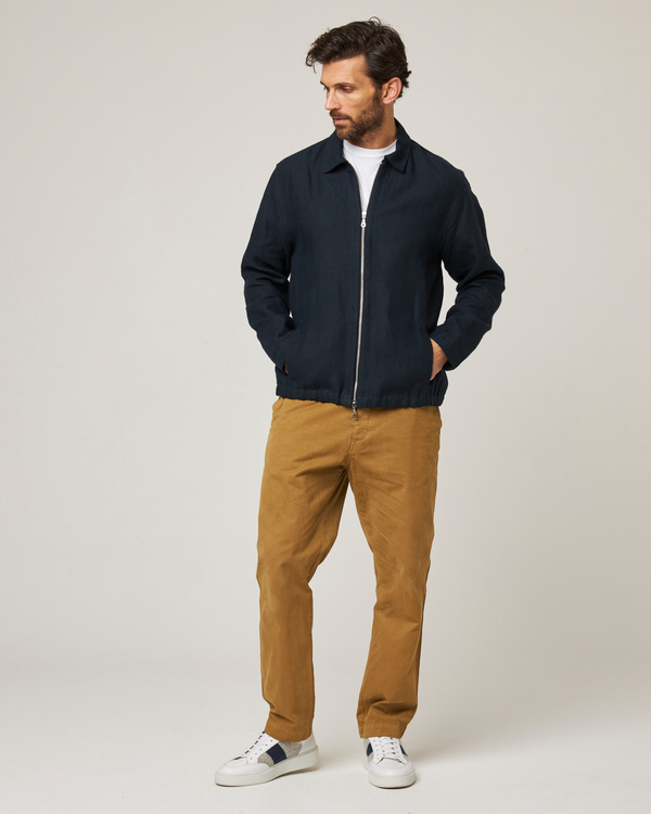 Peregrine Heybrook Linen Bomber Jacket