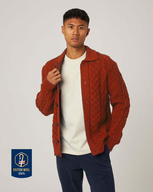 Peregrine Hudson Aran Cardigan