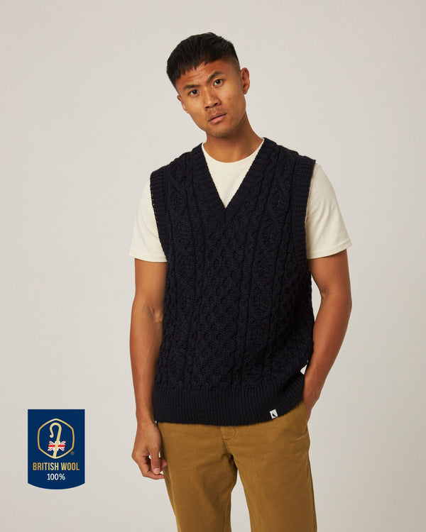 Peregrine Hudson Aran Vest
