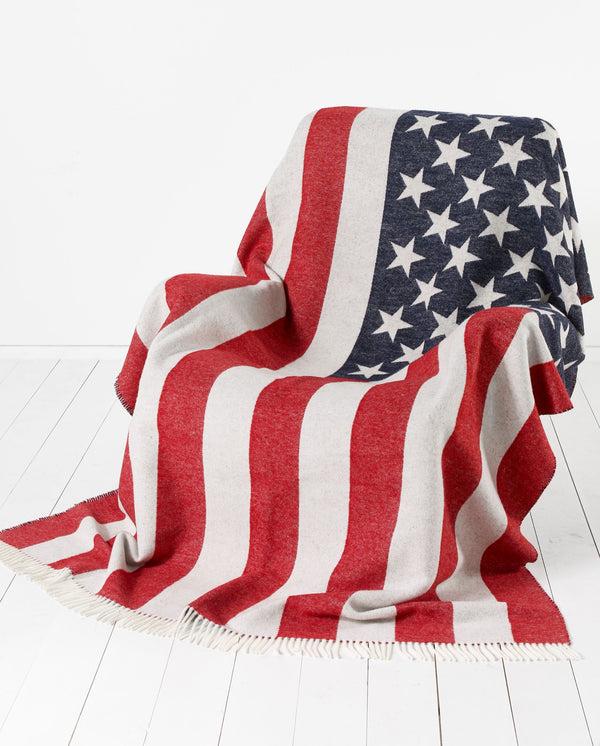 Peregrine USA Stars & Stripes Wool Blanket