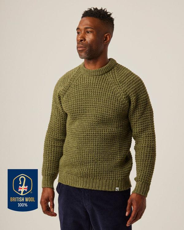 Peregrine Waffle Crew Jumper