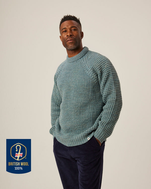 peregrine Waffle Crew Jumper