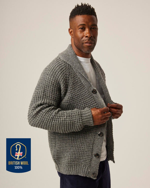 Peregrine Waffle Shawl Cardigan