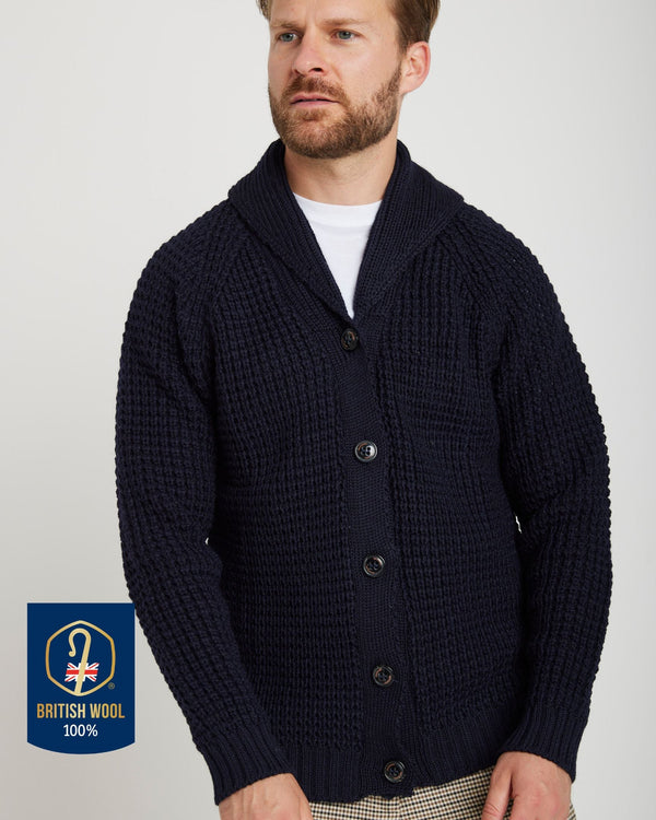 Peregrine Waffle Shawl Cardigan