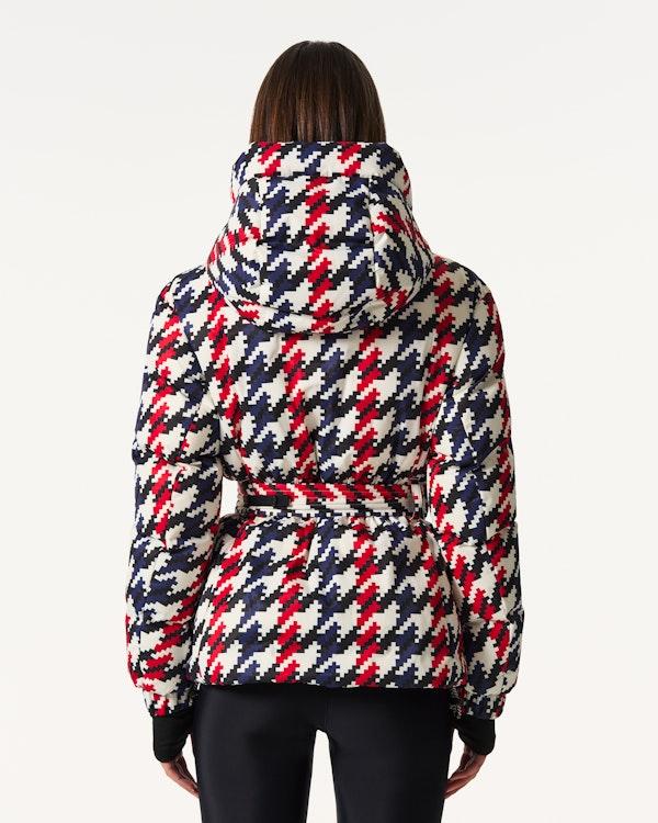 Perfect Moment Houndstooth Candice Down Parka Jacket