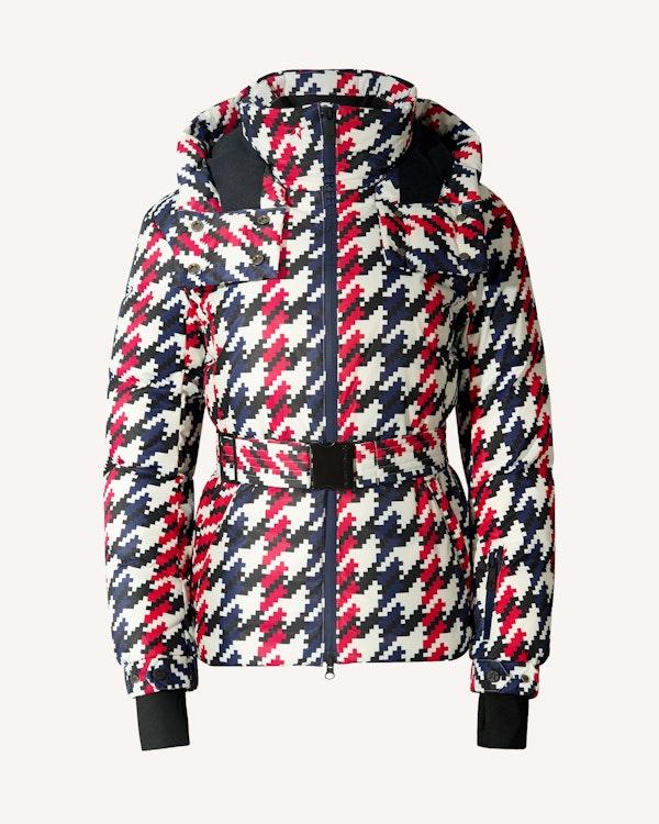perfect moment Houndstooth Candice Down Parka Jacket